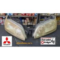 ราคา ดวงไฟหน้า + ขั้วไฟหน้า (แท้ถอดมือสอง 100 %) MITSUBISHI มิตซูบิชิ LANCER แลนเซอร์ CEDIA ซีเดีย ปี 2001-2003 L/R ชิ้นละ (25121355308)