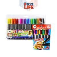 ราคา Horse ตราม้า ปากกาสีน้ำ (เมจิก) ชุด 12 และ 24 สี รุ่น H-88 จำนวน 1 ชุด (26617077462)