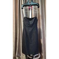 ราคา ชุดเดรสสีดำ ชุดเกาะอกสีดำ ชุดเดรสสั้น ชุดราตรีสีดำ ชุดเที่ยวกลางคืน ราคาถูก ไซส์ L เดรสงานป้าย มือ 2 (28015633713)