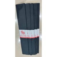 ราคา กระดาษย่นสีดำ ตราดอกไม้แดงสำหรับพันก้านดอกไม้จันทร์ (21730325218)