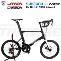 ราคา จักรยานเสือหมอบมินิคาร์บอน JAVA MINI CARBON CL SHIMANO 105 EDITION (5920604370)
