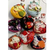 ราคา กระเป๋าแมวกวักญี่ปุ่น มี8 ลาย ของฝากญี่ปุ่น ใส่เหรียญ ใส่ของจุกจิก (1688440466)