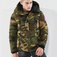 ราคา [หลุด QC ตำหนิ มีรอยที่แขนซ้าย] เสื้อกันหนาว เสื้อแจ็คเก็ตผู้ชายมีฮู้ด ลายพรางทหารสีเทา สีเขียวทหาร บุหนา ติดอาร์มเท่ๆ (1626257485)