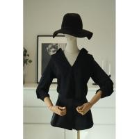 ราคา CPS CHAPS size xs เสื้อครอปสีดำมือสองแบรนด์ แช็ป เนื้อผ้าเรยอน Rayon สภาพดี รูปถ่ายจากสินค้าจริง (26859241438)