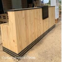 ราคา พีเอ็นเฟอร์นิเจอร์ โคราช/เคาน์เตอร์ไม้สน ร้านซูชิ เคาน์เตอร์แคชเชียร์ เคาน์เตอร์บาร์ คาเฟ่ 60*200/100*90/110cm. (26529837143)