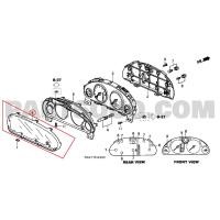 ราคา Honda CRV กระจกหน้าปัทม์ พลาสติกหน้าปัทม์ กระจกเรือนไมล์ พลาสติกเรือนไมล์ เลนซ์ใสปิดหน้าเรือนไมล์ CR-V แท้เบิกศูนย์ (25321895452)