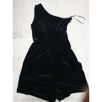 ราคา จั้มสูทขาสั้นMango ไหล่เดียว ผ้ากำมะหยี่ size M (2607096884)