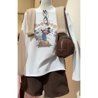 ราคา (พร้อมส่ง)เสื้อยืดแขนยาว สกรีนลาย Mickey ตัวอักษรญี่ปุ่น TAG:MINI (28868507619)