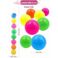 ราคา ส่งไว ⚾️ลูกบอลพลาสติก< ลูกบอล ลอยน้ำ >ขนาด 6 ซม < 8ลูก> 7.5 ซม < 6ลูก> ลูกบอลหลากสี สีสวย แบบนุ่ม สำหรับเด็ก (26728801613)
