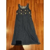 ราคา เดรสยีนส์ยาว แต่งลายปักดอกไม้ (14451498230)