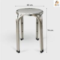 ราคา เก้าอี้สแตนเลสTWIN 4 ขาขนาด30x47ซม. (20296595468)