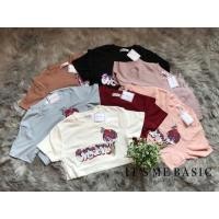 ราคา เสื้อยืดงานปัก ผ้าอย่างดี งานป้าย it’s me basic (1538079213)