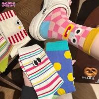 ราคา Candyแฟชั่นน่ารักฤดูร้อนบางถุงเท้าผู้หญิงขนาดกลาง เน็ตแดงระเบิดบิ๊กตาตลกถุงน่องน่าเกลียด (28221933908)