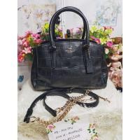ราคา coach ถัง 10 นิ้วสีดำมือสองของแท้ (10703540884)