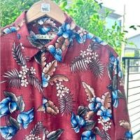 ราคา เสื้อฮาวายมือสอง Size 2XL (อก 48") แบรนด์ Batik Bay - ผ้า Rayon เสื้อฮาวายหุ่นหมี (24943491033)