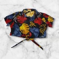 ราคา เสื้อลายดอกสงกรานต์ ผูกเอว (25591459531)