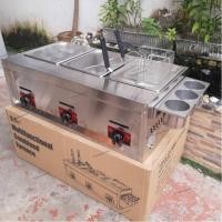 ราคา เตาทอดแก๊ส สแตนเลสอเนกประสงค์ เตาทอดแก๊ส หม้อทอดใช้แก๊ส หม้อทอดสแตนเลส เตาทอดเฟรนฟราย 3หลุม ✔️พร้อมส่ง (19032468883)