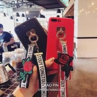 ราคา เคสเชือกคล้องมือ กุหลาบTPU (744233786)