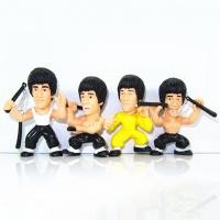 ราคา โมเดลฟิกเกอร์ PVC รูป Bruce Lee Jeet Kune Do Nunchakus Chinese Kung Fu Martial arts Master Q Version ขนาด 7 ซม. สําหรับตกแต่งโต๊ะ 4 ชิ้น ต่อชุด (24703056815)