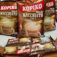 ราคา 4 ห่อใหญ่ กาแฟนม เอสเพรสโซ นม ฟองนุ่ม หอม ละมุนมาก มัคคิอาโต Macchiato kopiko 3in1 coffee 20sachets (27621310004)