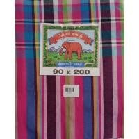 ราคา ผ้าขาวม้า(ผ้าทอบ้านไร่ จังหวัดราชบุรี) ขนาด 90 x 200 รหัส SRB52 (16419552941)