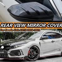 ราคา สําหรับ ฮอนด้าซีวิค Honda Civic 10th FC FK 2016-2021 R Type-R LX EX EXT ครอบ กระจกมองข้าง ฝาครอบกระจกมองหลังรถยนต์ คาร์บอนไฟเบอร์ สีดํามันวาว ฝาครอบกระจกมองข้าง (22864353895)