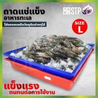 ราคา ถาดอาหารทะเล ถาดแช่แข็ง ถาดพลาสติก กระบะพลาสติกใส่อาหารทะเล กระบะแช่แข็ง กระบะพลาสติก Size L (71x101x10.5 ซม.) (9633754259)