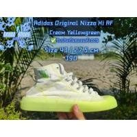 ราคา Adidas Original Nizza Hi RF Cream Yellow Green มือสองของแท้ (29474916137)
