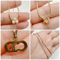 ราคา สร้อยคอ แบรนด์ Christian Dior ตำหนิมีการเปลี่ยนตุ้งติ้ง และมุกมี1เม็ดดูใหญ่กว่า (24886876259)