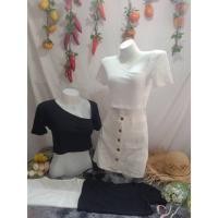 ราคา เสื้อแฟชั่นคอปาด แขนสั้น สไตล์เกาหลี สุดน่ารัก (29200456482)