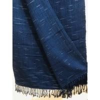 ราคา ผ้าคลุมไหล่ทอมือ ย้อมครามสีธรรมชาติ 100% หรือผ้าพันคอผืนเล็กสกลนคร (20940788565)