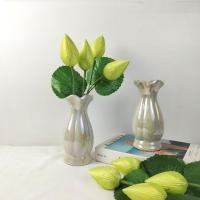 ราคา ดอกบัวปลอม ดอกไม้ไหว้พระ ช่อ 3 ดอก แจกันดอกบัว ถวายพระ ดอกบัวประดิษฐ์ ดอกบัวไหว้พระ หิ้งพระ (26362413884)