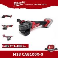 ราคา Milwaukee M18CAG100X เครื่องเจียรไร้สาย M18 CAG100x หินเจียร 4" เครื่องเจียรไร้สาย Milwaukee M18CAG100X-0 Fuel (18V.) (6254102695)