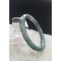 ราคา J170 กำไลหยกพม่าเนื้อเทียนสีขาวอมม่วงเขียว (22319790910)