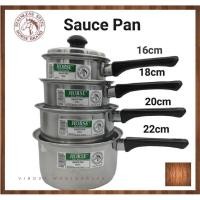 ราคา Horse ยี่ห้อ 100% สแตนเลสซอสหม้อ Pan หม้อพร้อมฝาปิดเครื่องครัว Maggie หม้อ 16 ซม./18 ซม./20 ซม./22 ซม. (22368790741)