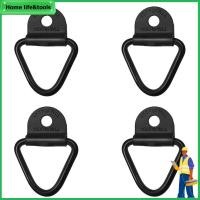 ราคา 4ชิ้น แหวนผูกลงจุดยึดรถพ่วงรถบรรทุก Vแหวนตะขอผูกลงแหวนโหลดสมอรถพ่วงปลอมแปลงเฆี่ยนรถบรรทุก Black D Shape Pull Hook Tie Do (24362005051)