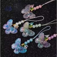 ราคา สายคล้องโทรศัพท์มือถือ สายคล้องโทรศัพท์แบบสั้นกะทัดรัดสำหรับผู้หญิง สายคล้องโทรศัพท์รูปผีเสื้อดอกไม้โบราณ (28426797095)