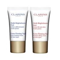 ราคา Clarins extra firming day cream 15 ml and night cream 15 ml ครีม (315083731)