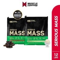 ราคา [เซ็ตคู่] Optimum Nutrition Serious Mass Protein Weight Gainer 12 Lbs (24676550931)