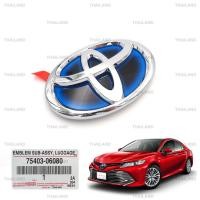 ราคา โลโก้ติดฝาท้าย โลโก้ติดฝากระโปรงท้าย "Toyota" ของแท้ สีโครเมี่ยม Toyota Corolla Cross,Camry,Cross Hybrid ปี 2012-2018 (26262664575)
