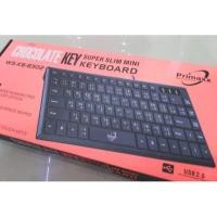 ราคา Primaxx KB-8302 Super Slim Mini Keyboard คีย์บอร์ดขนาดเล็ก USB (สีดำ) (3640878517)