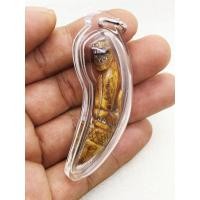 ราคา เขี้ยวหมูตัน แกะลายเสือ หลวงพ่อนก วัดสังกะสี จารยันต์เต็ม พร้อมเลี่ยมกรอบกันน้ำ (12638982764)