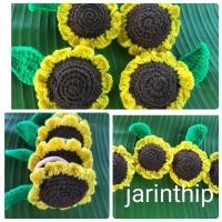 ราคา ยางมัดผมดอกทานตะวันไหมพรม ยางมัดผมไหมพรม ดอกทานตะวัน งานแฮนด์เมด (22759201426)