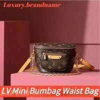 ราคา หลุยส์ วิตตอง Louis Vuitton LV Mini Bumbag Women's Waist Bagกระเป๋าโซ่ (26527593491)