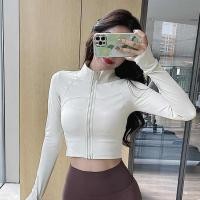 ราคา เสื้อแจ็กเก็ต สไตล์สปอร์ต สําหรับผู้หญิง เสื้อแขนยาว คอปกตั้ง เหมาะกับใส่เล่นโยคะ ชุดออกกําลังกาย มีซิป สาวฮอต เซ็กซี่ (24926485845)