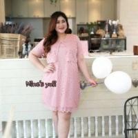 ราคา เดรสลูกไม้ เดรสสาวอวบ bigsize เดรสออกงาน ไซส์ใหญ่ เสื้อผ้าคนอ้วน (1629917726)