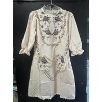 ราคา เดรสสีครีมแต่งระบายลูกไม้ งานป้ายLove lady มือ1 ป้ายห้อย size XL (12389873506)