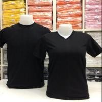 ราคา เสื้อยืดสีพื้นดำ Honey Bird คอกลม ผ้าคอตต้อน 100% Cotton เบอร์ 32 (2450794524)