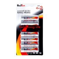 ราคา GIANTTECH ถ่านอัลคาไลน์ รุ่น LR6 AA (แพ็ค 4 แถม 2 ก้อน) (19917216901)
