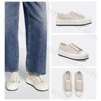 ราคา Dior, classic, Women's Walk'n'Dior, พื้นรองเท้าหนา, รองเท้าผ้าใบ, ของแท้ (28911076669)